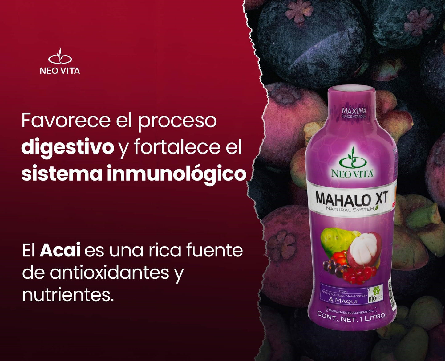 MAHALO XT de Nevita - Jugo Vitamínico Anti cáncer