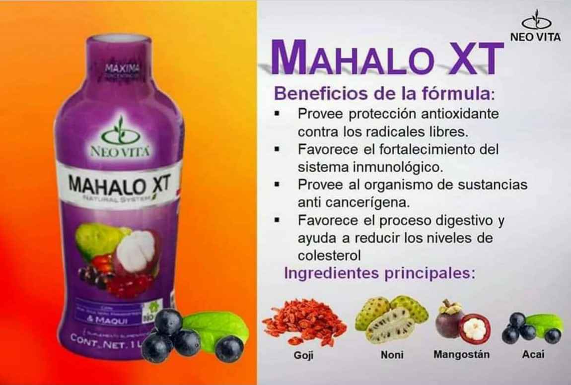 MAHALO XT de Nevita - Jugo Vitamínico Anti cáncer