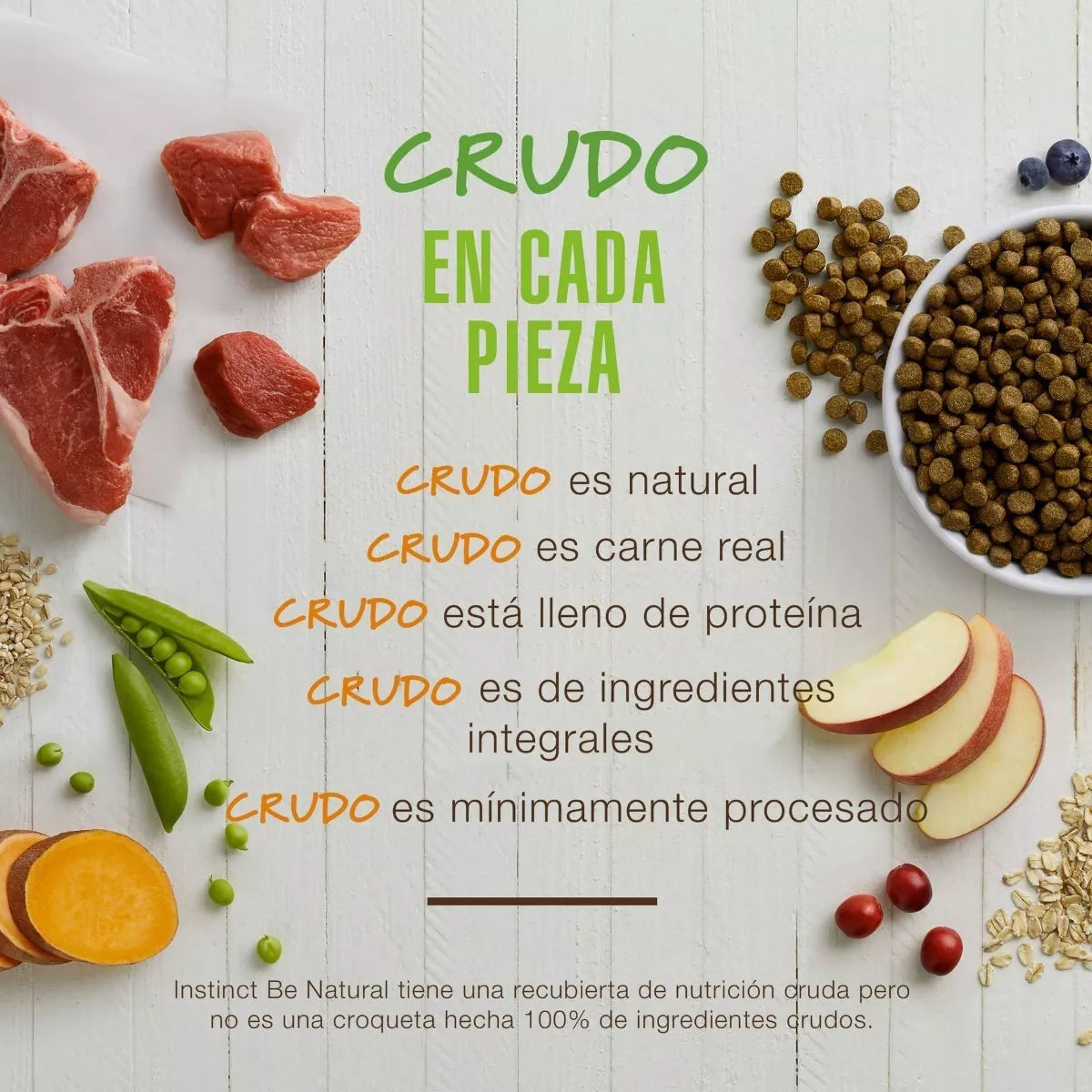 Alimento Instinct Be Natural Para Perro Adulto Todos Los Tamaños Sabor Cordero Y Avena En Bolsa De 24lb